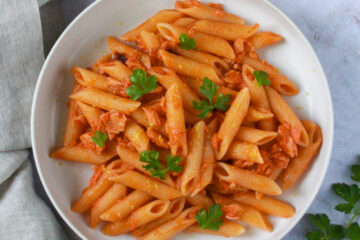 lemon tomato salmon pasta