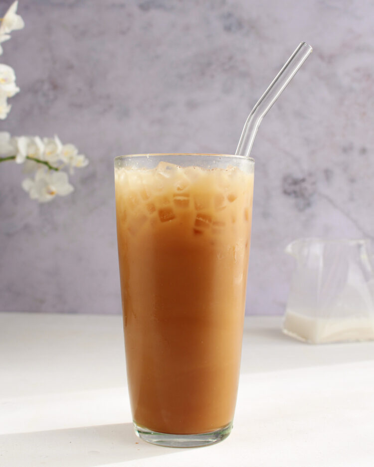 brown sugar coconut iced latte