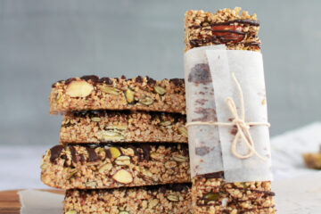 greek sesame chocolate honey bars