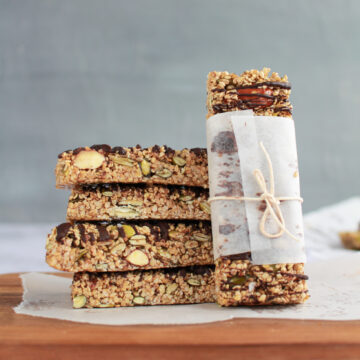 greek sesame chocolate honey bars