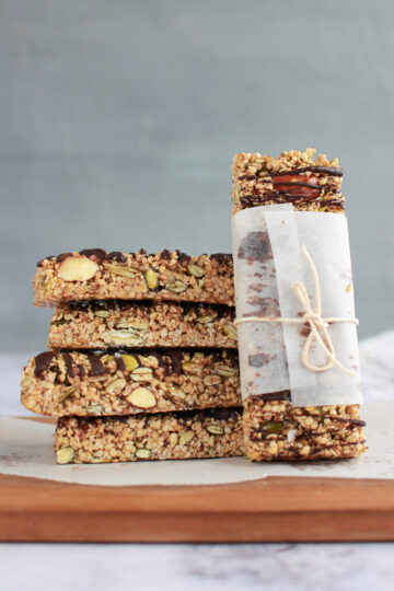 greek sesame chocolate honey bars