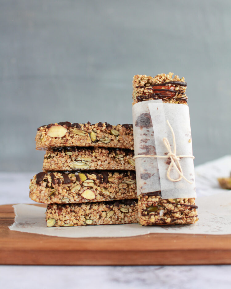 greek sesame chocolate honey bars